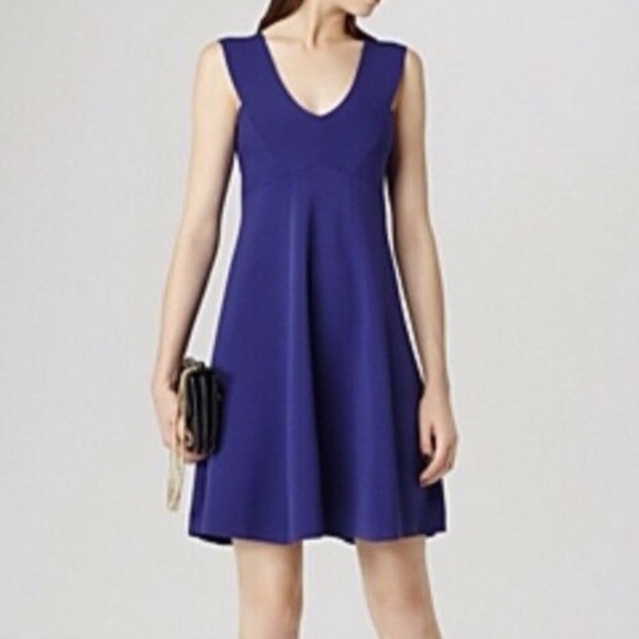 The Reiss Archive Royal Blue Jamie Knitted Dress 4 - Picture 2 of 15